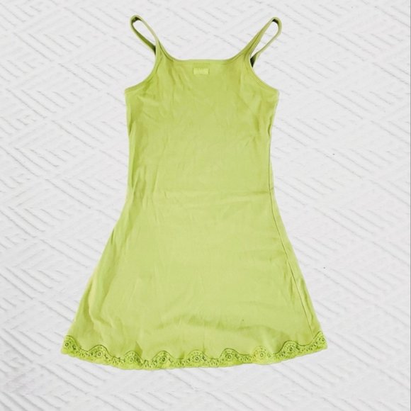 NWOT Vintage La Senza Cotton Lingerie Slip-On Dress with slit - Picture 3 of 7